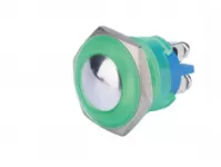 Nút nhấn inox 16mm xanh lá